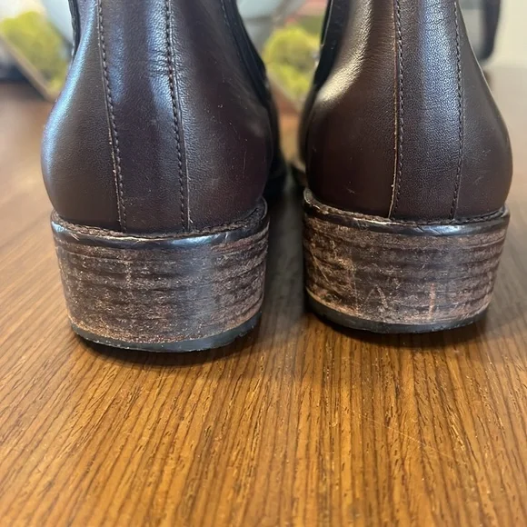 Coach Brown Leather Ankle Boots - Picture 5 of 9